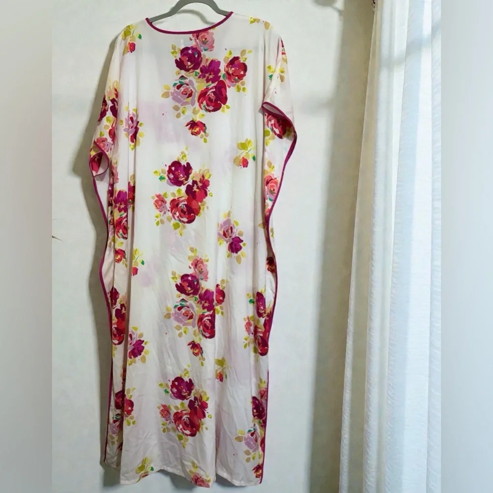 Kate Spade Rare Roses Maxi Caftan Dress XS Small
